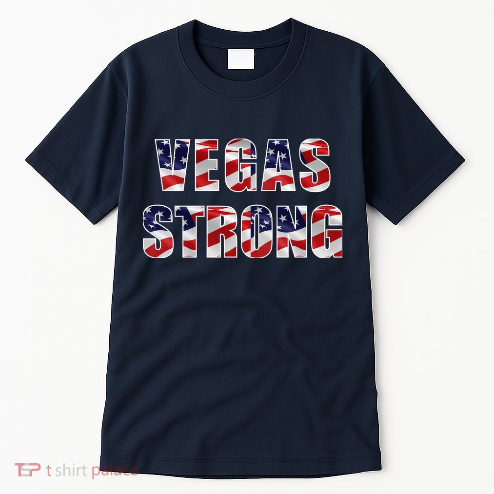 Vegas Strong USA Flag Tall T-Shirt