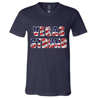 Vegas Strong USA Flag V-Neck T-Shirt