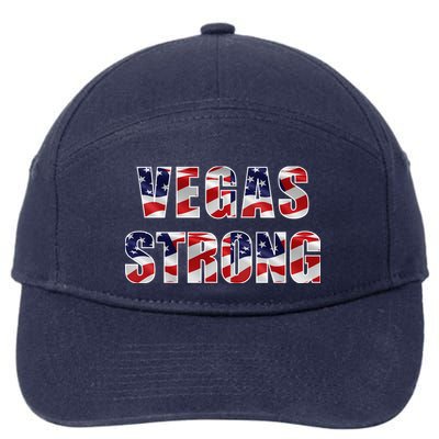 Vegas Strong USA Flag 7-Panel Snapback Hat