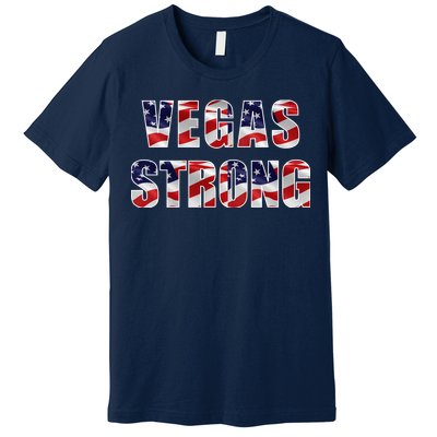 Vegas Strong USA Flag Premium T-Shirt