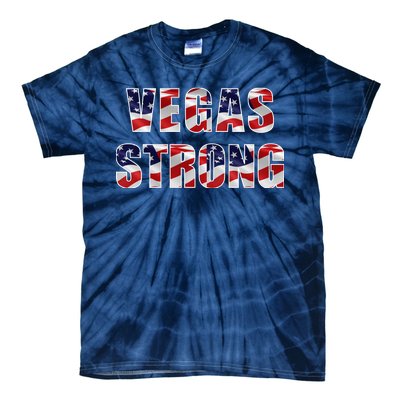 Vegas Strong USA Flag Tie-Dye T-Shirt