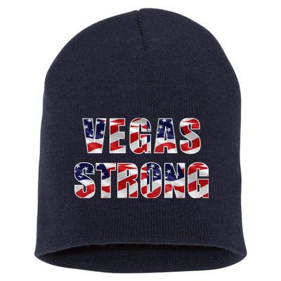 Vegas Strong USA Flag Short Acrylic Beanie