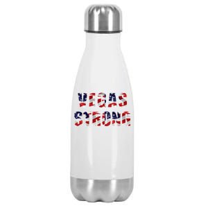 Vegas Strong USA Flag Stainless Steel Insulated Water Bottle