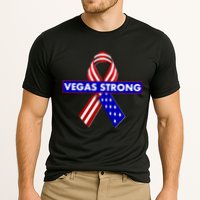 Vegas Strong USA Flag Ribbon Cooling Performance Crew T-Shirt
