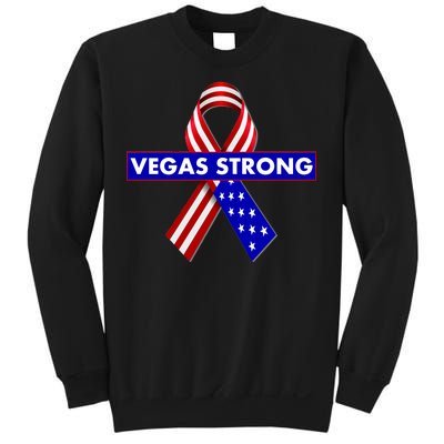 Vegas Strong USA Flag Ribbon Sweatshirt