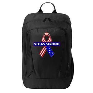 Vegas Strong USA Flag Ribbon City Backpack