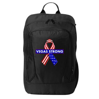 Vegas Strong USA Flag Ribbon City Backpack