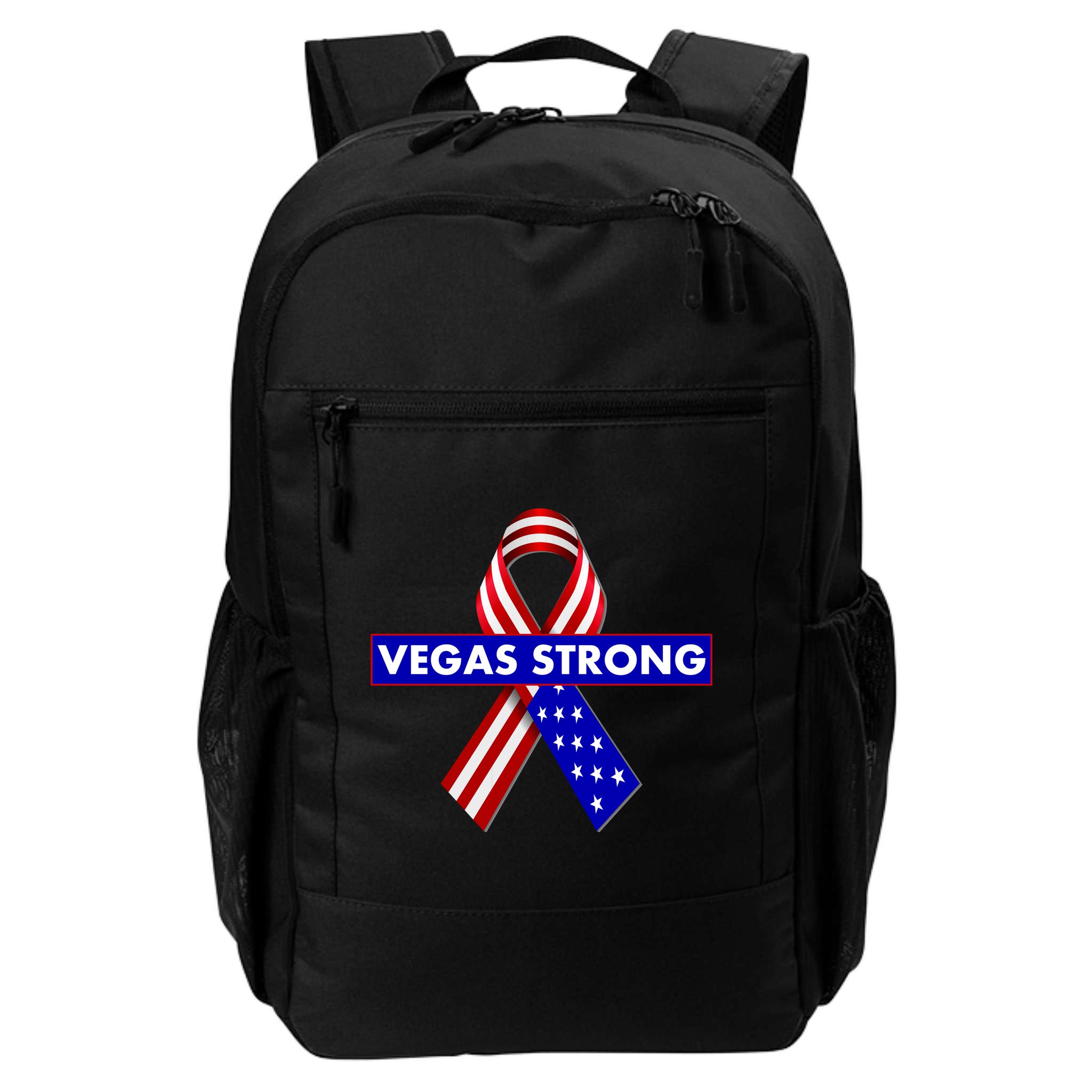 Vegas Strong USA Flag Ribbon Backpack