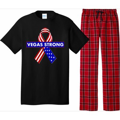 Vegas Strong USA Flag Ribbon Pajama Set