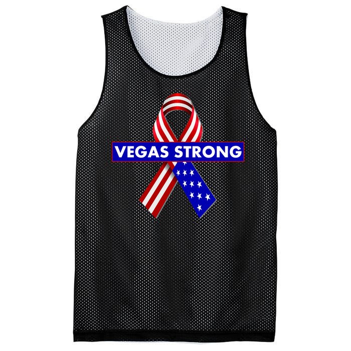 Vegas Strong USA Flag Ribbon Mesh Reversible Basketball Jersey Tank