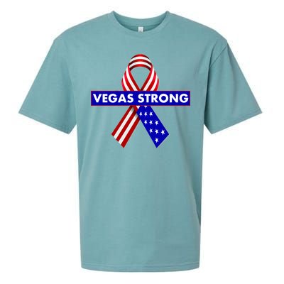 Vegas Strong USA Flag Ribbon Sueded Cloud Jersey T-Shirt