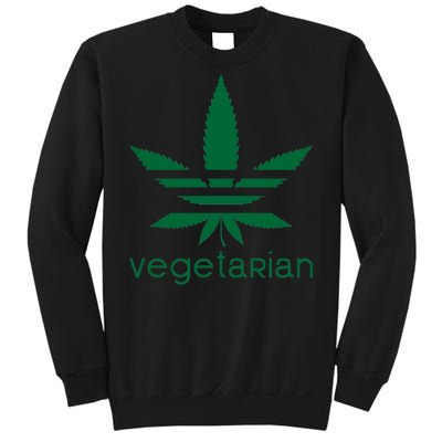 Vegetarian Funny Weed  Sweatshirt