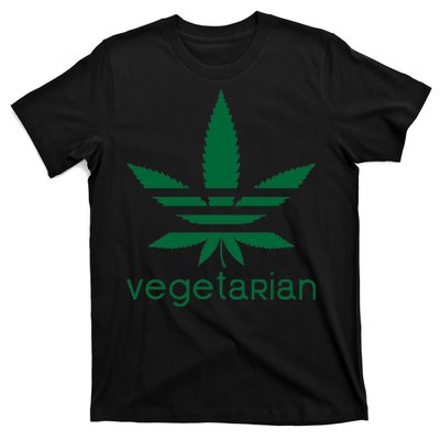 Vegetarian Funny Weed  T-Shirt