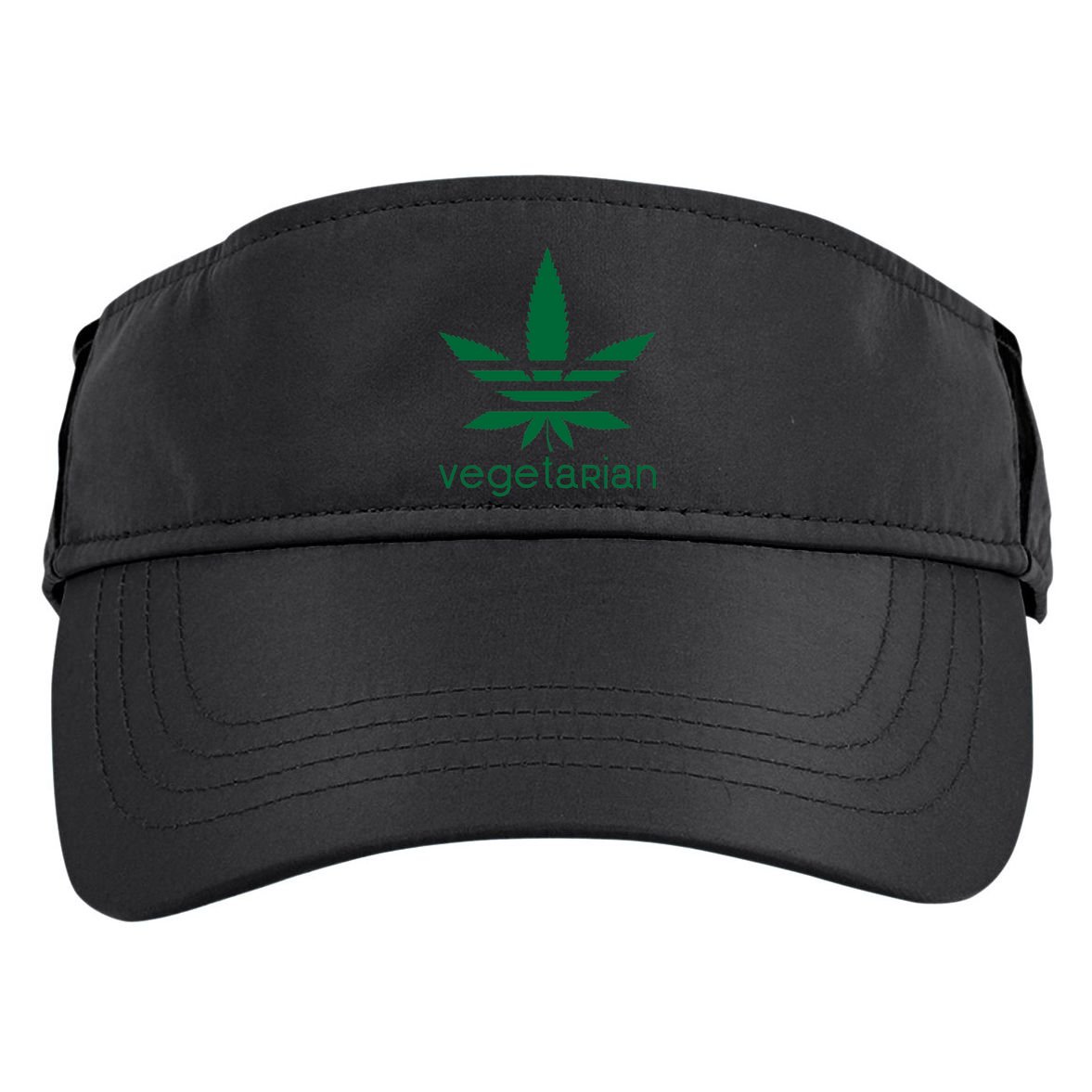 Vegetarian Funny Weed  Adult Drive Performance Visor