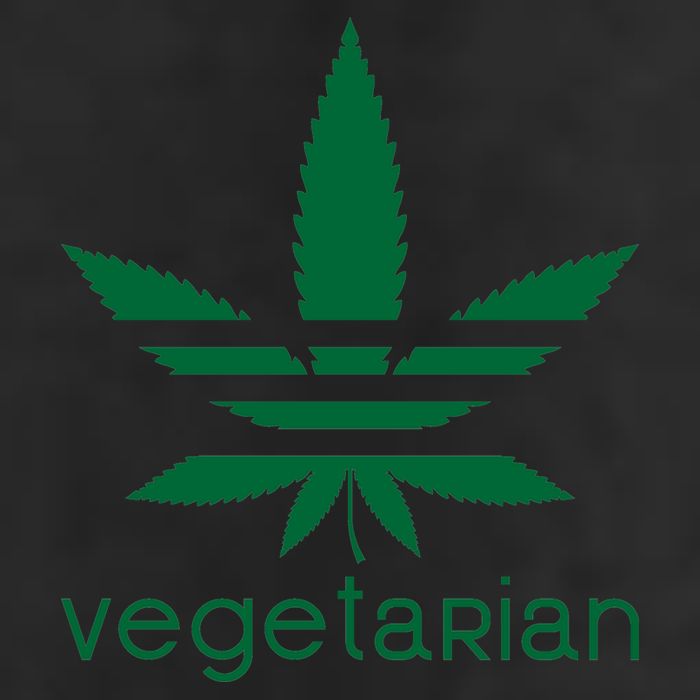 Vegetarian Funny Weed  Adult Drive Performance Visor