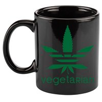 Vegetarian Funny Weed  11oz C Handle Ceramic Mug