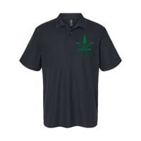 Vegetarian Funny Weed  Softstyle Adult Sport Polo