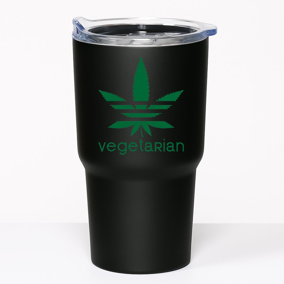 Vegetarian Funny Weed  Tumbler
