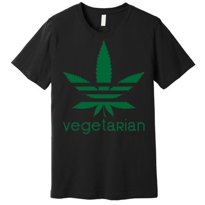 Vegetarian Funny Weed  Premium T-Shirt