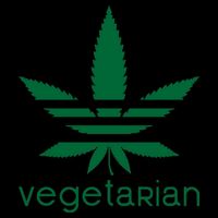 Vegetarian Funny Weed  Sustainable Knit Beanie