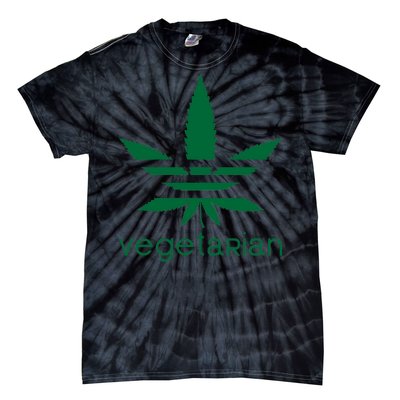 Vegetarian Funny Weed  Tie-Dye T-Shirt