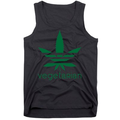 Vegetarian Funny Weed  Tank Top