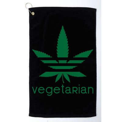 Vegetarian Funny Weed  Golf Towel