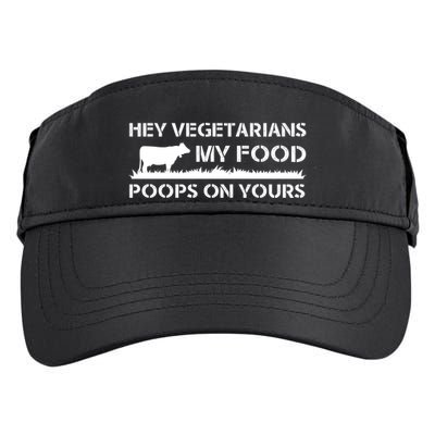 Vegetarians My Food Poops On Yours Adult Drive Performance Visor