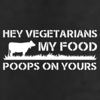 Vegetarians My Food Poops On Yours Adult Drive Performance Visor