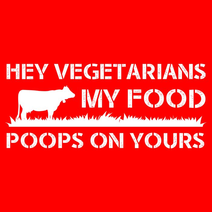 Vegetarians My Food Poops On Yours Flatbill Hat