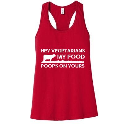 Vegetarians My Food Poops On Yours Womens Tank Top