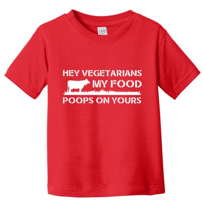 Vegetarians My Food Poops On Yours Toddler T-Shirt