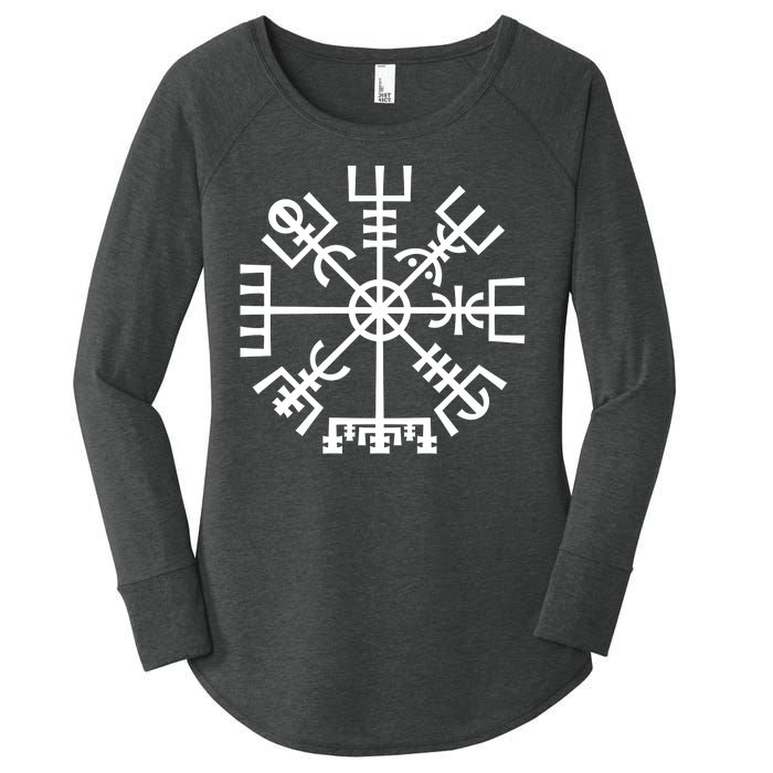 Vegvisir The Magic Navigation Compass of Vikings Women's Perfect Tri Tunic Long Sleeve Shirt