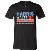 Vintage Elections Harris Waltz 2024 Kamala Harris Tim Waltz V-Neck T-Shirt