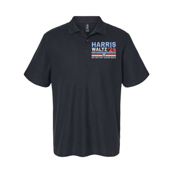 Vintage Elections Harris Waltz 2024 Kamala Harris Tim Waltz Softstyle Adult Sport Polo