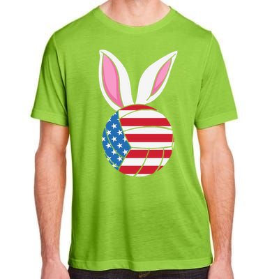 Volleyball Easter Happy Easter Day Funny Easter Ears Bunny Adult ChromaSoft Performance T-Shirt