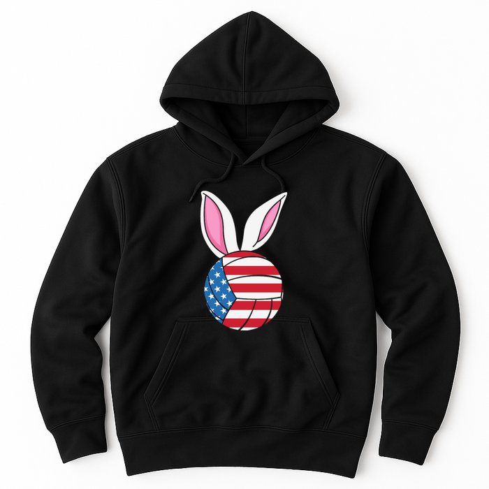 Volleyball Easter Happy Easter Day Funny Easter Ears Bunny Hoodie