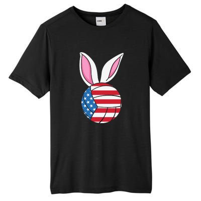 Volleyball Easter Happy Easter Day Funny Easter Ears Bunny Tall Fusion ChromaSoft Performance T-Shirt