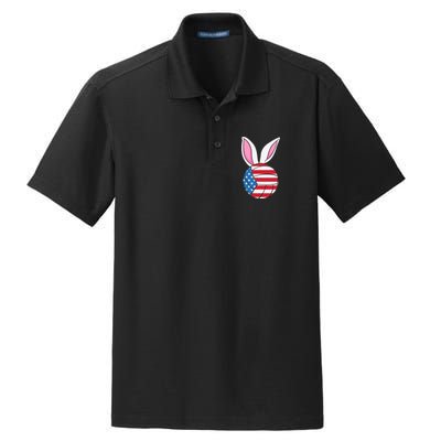 Volleyball Easter Happy Easter Day Funny Easter Ears Bunny Dry Zone Grid Polo