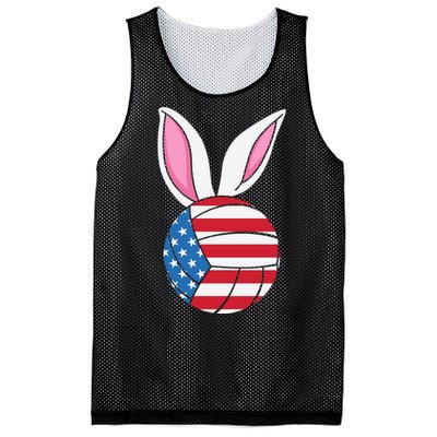 Volleyball Easter Happy Easter Day Funny Easter Ears Bunny Mesh Reversible Basketball Jersey Tank