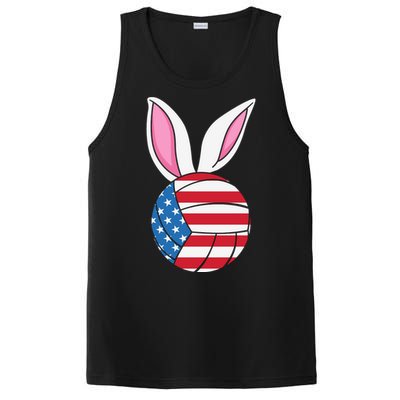 Volleyball Easter Happy Easter Day Funny Easter Ears Bunny PosiCharge Competitor Tank