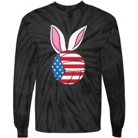 Volleyball Easter Happy Easter Day Funny Easter Ears Bunny Tie-Dye Long Sleeve Shirt