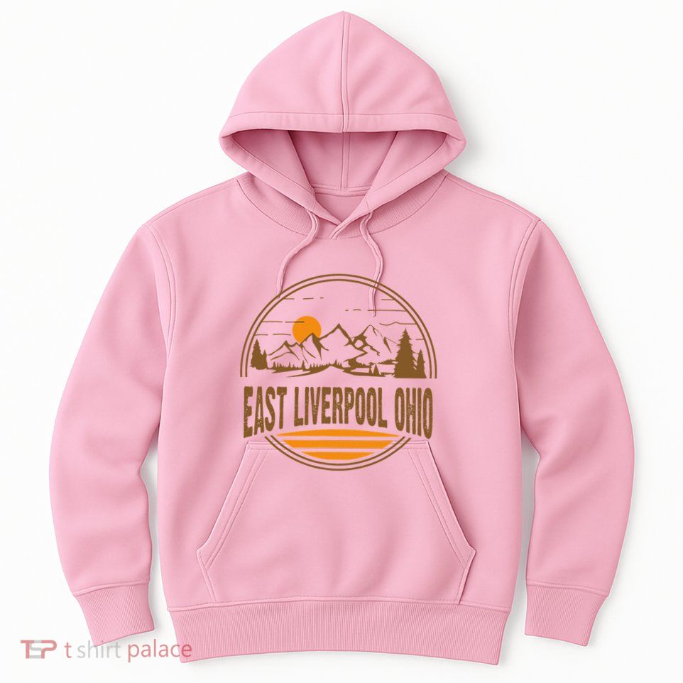Vintage East Liverpool Ohio Mountain Hiking Souvenir Hoodie