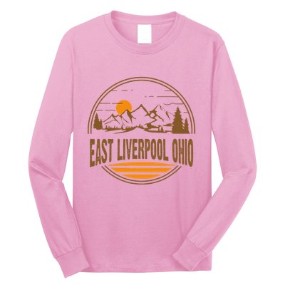 Vintage East Liverpool Ohio Mountain Hiking Souvenir Long Sleeve Shirt