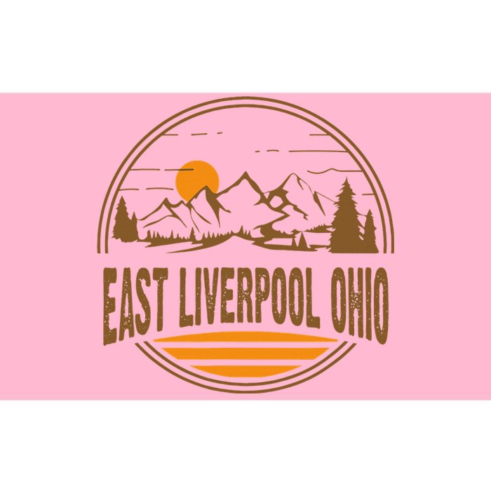 Vintage East Liverpool Ohio Mountain Hiking Souvenir Bumper Sticker