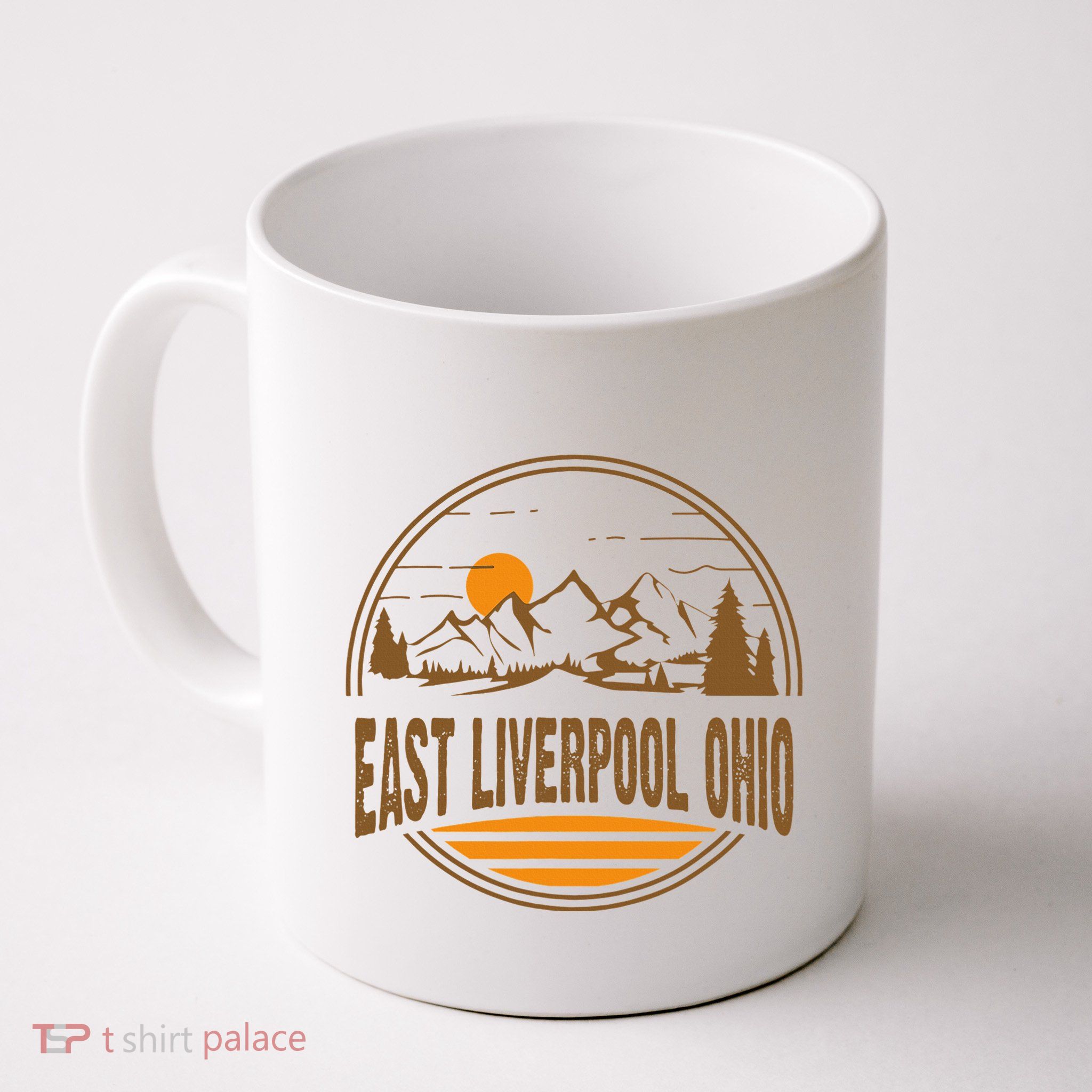 Vintage East Liverpool Ohio Mountain Hiking Souvenir Mug