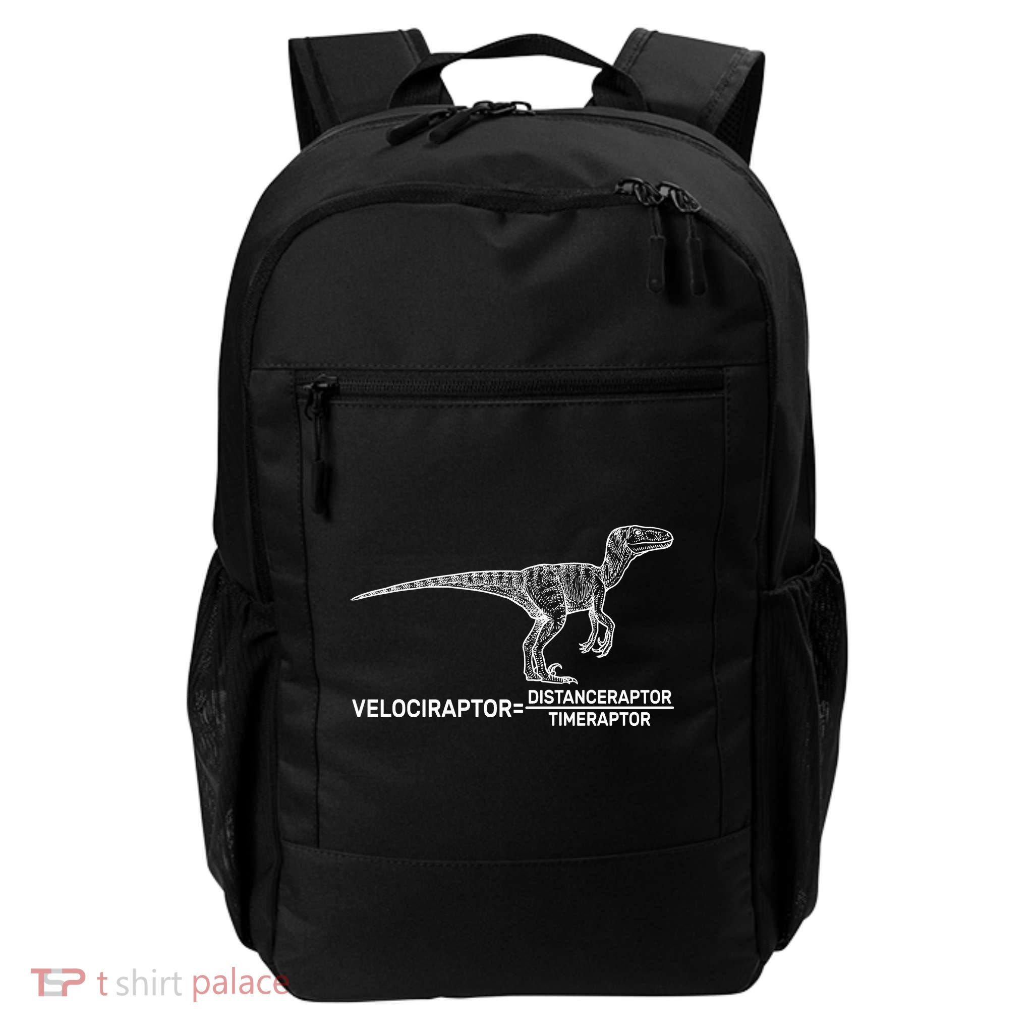 Velociraptor Equals Distanceraptor Timeraptor Daily Commute Backpack