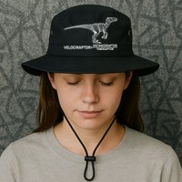 Velociraptor Equals Distanceraptor Timeraptor Bucket Hat