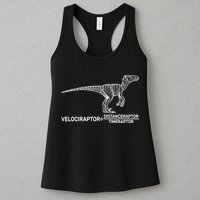 Velociraptor Equals Distanceraptor Timeraptor Womens Tank Top
