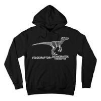 Velociraptor Equals Distanceraptor Timeraptor Tall Hoodie